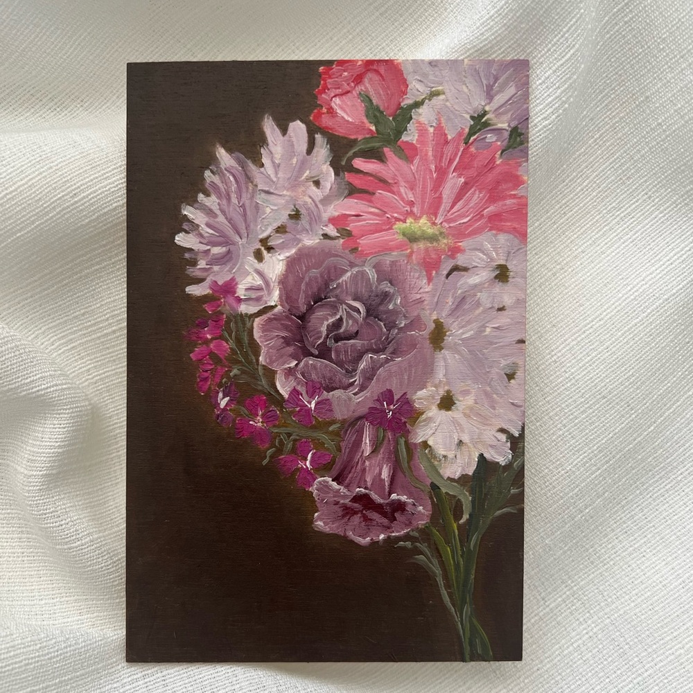 “She Kept The Flowers” oil painting